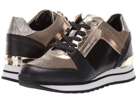 michael kors women sneakers gold|Michael Kors black sneakers women's.